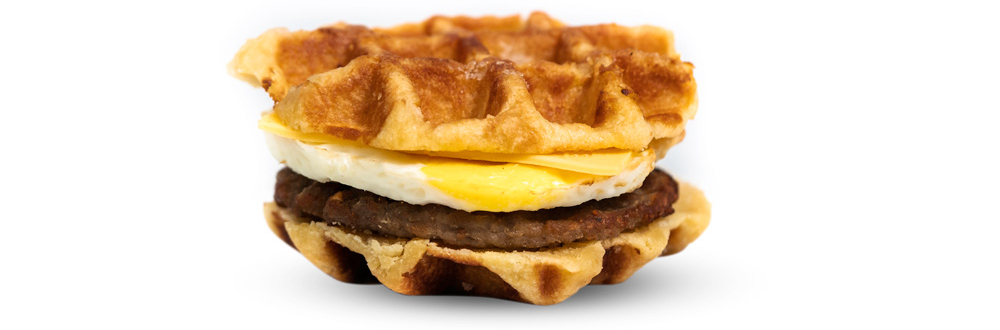 Sausage, Egg, & American Cheese Waffle