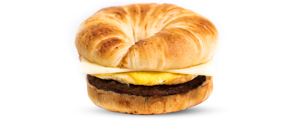 Sausage, Egg, & Hot Pepper Cheese Croissant