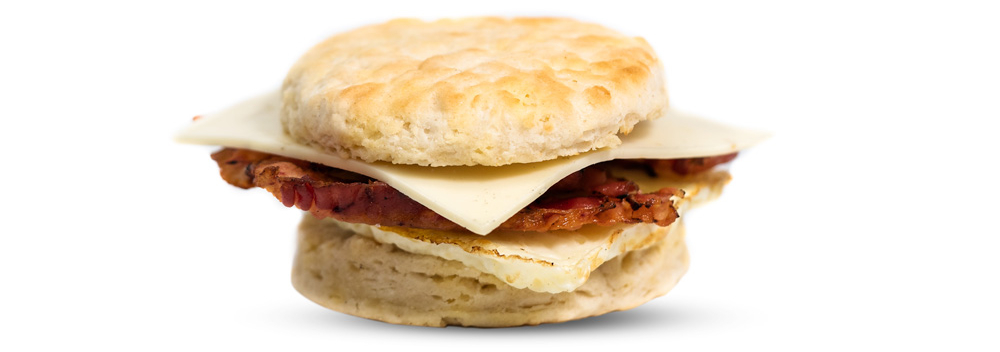 Bacon, Egg, & Hot Pepper Cheese Biscuit